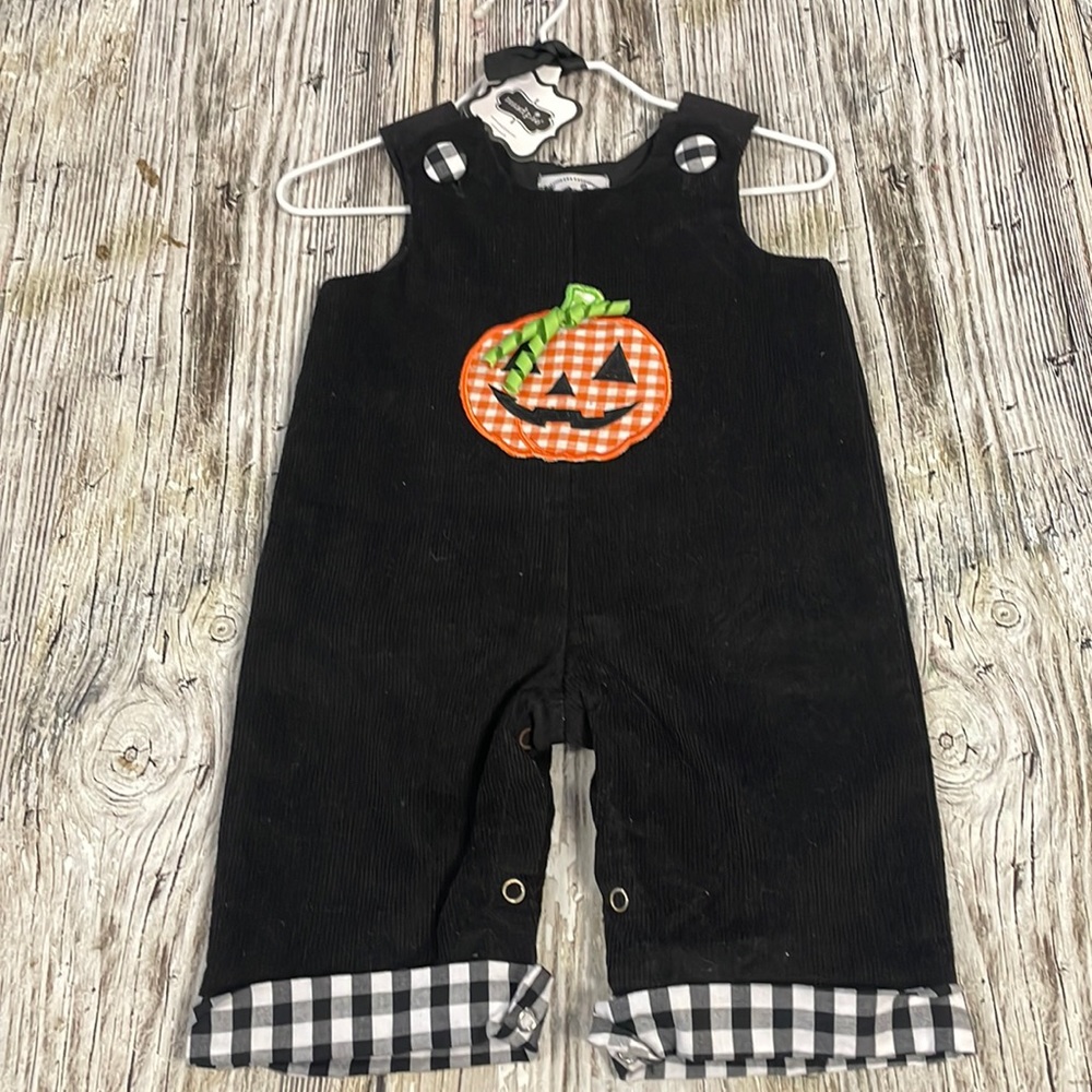 NWT Mud Pie Pumpkin Overalls